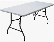 Table White (Unfolded) 6'