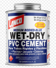 PVC Cement 16oz Wet&Dry Lanco SM-248-6 - ADH096