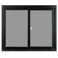 WINDOW UPVC DOUBLE SLIDE 48 X 48 (BLACK)