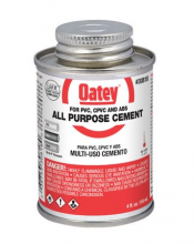 PVC Cement 4oz All Purpose Oatey #30818 - ADH106
