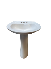 Basin Pedestal Bone White Corona - SAN419