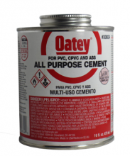PVC Cement 16oz All Purpose Oatey #30834 - ADH091