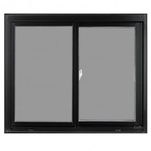 WINDOW UPVC DOUBLE SLIDE 36 X 36 (BLACK)